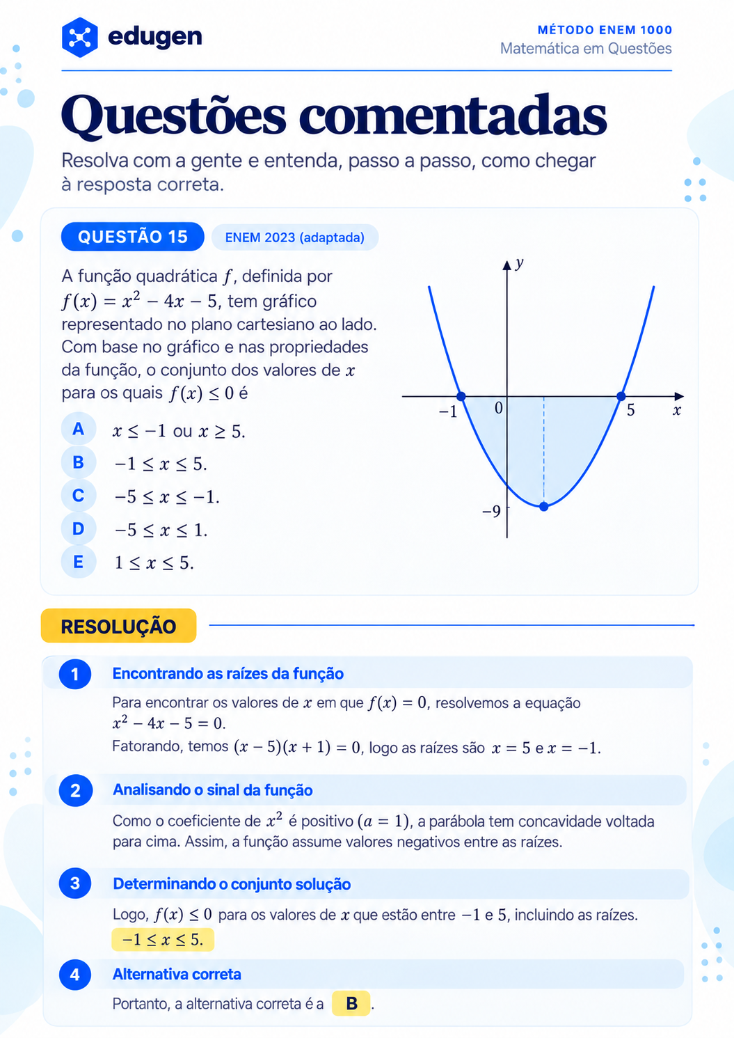 Questões comentadas